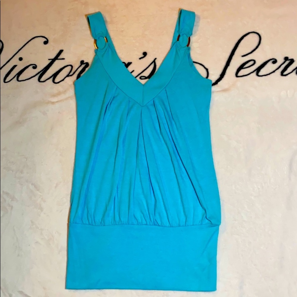 Charlotte Russe Blue Long Tank; Size S